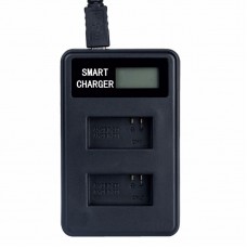 Intelligent LCD Display USB Dual Charger for GoPro AHDBT-201 AHDBT-301