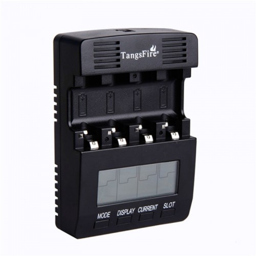 TangsFire BTS-C2000 LCD Display Professional Intelligent AA/AAA Battery Charger Black