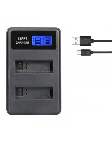 Intelligent LCD Display USB Dual Charger for SJCM SJ4000/5000/6000/7000