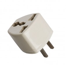 UK/EU/AU to US Power Plug Converter Travel Adapter White
