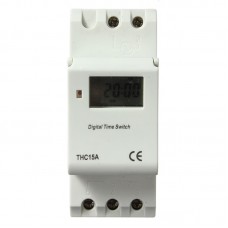 THC15A 12V 16A DIN Rail Digital Programmable Timer Switch