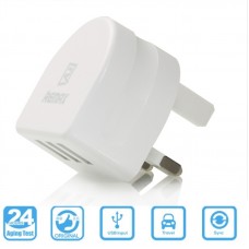 REMAX 3 USB Ports 3.1A Universal Anti-thunder High Speed Charging UK Charger Adapter White
