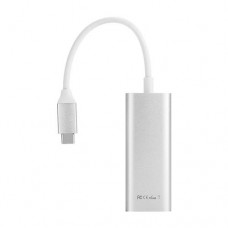 MINIX NEO C-UESI USB-C to 3-port USB 3.0 and Gigabit Ethernet Adapter - Silver