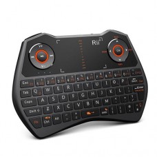 Rii i28C 2.4GHz Mini Wireless Keyboard Air Mouse Combo with Touchpad Backlight for Laptop PC Smart TV Box