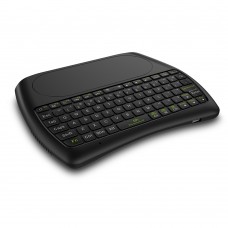 D8-L 2.4G  Mini Wireless Keyboard with 4.1 in Touchpad Backlight Version Compatible with Android/Windows/Mac OS/Linux-Black