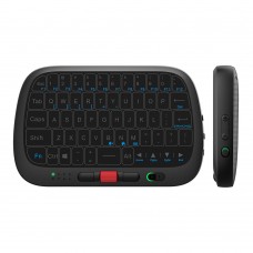 Rii I5 RT725 2.4G Mini Wireless Full-Touchpad Keyboard for Android TV Box/PC/Laptop - Black