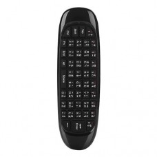 C120 Thai Version 6-Axis Gyro 2.4G Wireless Air Mouse QWERTY Keyboard for Android/Windows/Mac OS/Linux Systems - Black