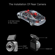 Anytek Q2 Back-pull Car DVR Camera 1080p HD Dash Cam Recorder 150 Degree Wide-angle Main Lens Clearer Wider Vision Safe Drivi