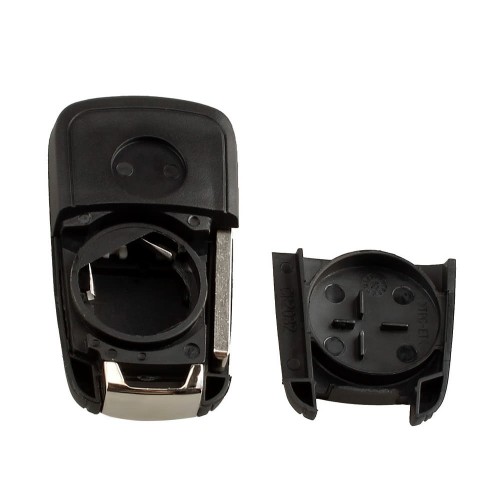 2 Button Folding Flip Key Shell Case Remote Key Cover Replacement with Uncut Blade for Vauxhall Opel Astra Insignia