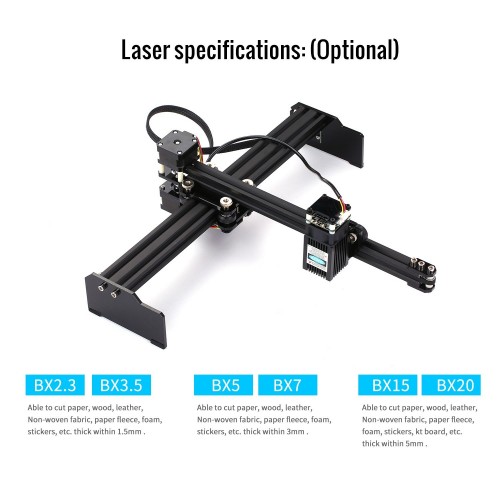 2.3W Laser Engraving Machine High Speed Mini Desktop Laser Engraver Printer