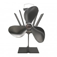 3 Blades Heat Powered Stove Fan Ultra Quiet Fireplace Wood Burning Eco Fan for Efficient Heat Distribution