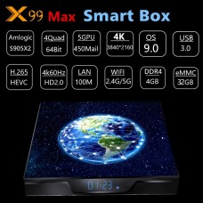 X99 Max Smart Android 9.0 TV Box UHD 4K Media Player