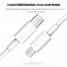 Type-c /USB-C Adapter Cable USB Data Cable 18W PD Fast Charging Line Connect Mobile Phone Compatible with iPhone 11/11Pro/XR/XS/8/7