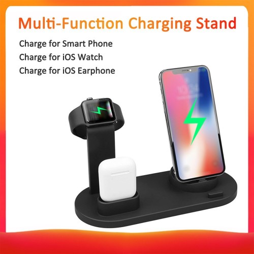 3 in 1 Chargings Dock Holder Bracket Wire-less Chargers