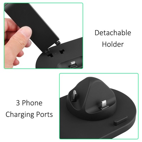 3 in 1 Chargings Dock Holder Bracket Wire-less Chargers