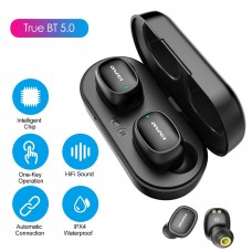 AWEI T13 TWS Touching Control Earphone Intelligent BT Binaural Call In-Ear Earbuds Mini Fashion Auto Connection Sports Earphones with Charging Case