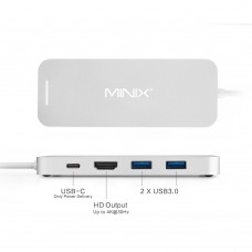 MINIX NEO 240GB SSD Storage USB C Hub Multi-Port USB 3.0 Type C HD Port for Apple MacBook MacBook Air MacBook Pro
