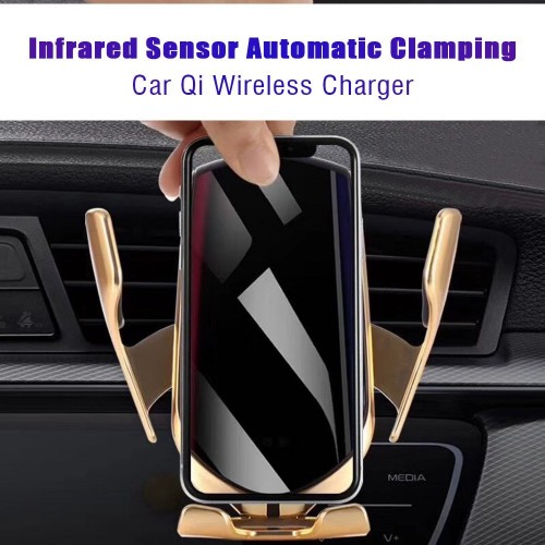 Automatic Clamping Car Qi Wireless Charger 10W Quick Charge