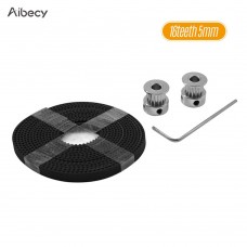 Aibecy 3D Printer Tool Kit 16 Teeth 20 Teeth Timing Alumiun Pulley Wheels 2 Meters Timing GT2 Belt Hexagon Wrench Accessory Parts Suite for 3D Printer