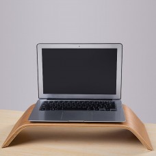 Universal Desktop Computer Monitor Heighten Bamboo Stand Dock Holder Display Bracket for iMac PC Notebook Laptop