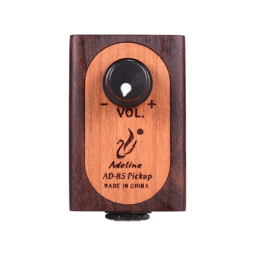 Adeline AD-85 Self-adhesive Wooden Guitar Pickup Transducer with Volume Control for Acoustic Classic Folk Guitar Ukulele Violin Cajon