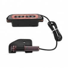 VERTECHnk VS-9 Passive Guitar Soundhole Pickup Humbucker Pick-up Transducer with 6.35mm Endpin Jack Volume Control for Acoustic Folk Guitar