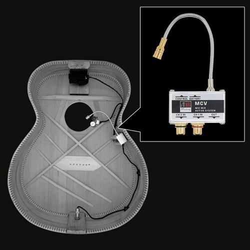 Acoustic Guitar Microphone Active Pickup Pick-up Transducer for Folk Classical Guitar Guzheng Box Drum