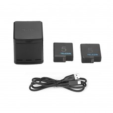 TELESIN Rechargeable Triple Charger Battery Charging Box Kit