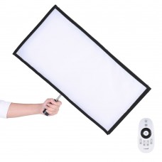 Travor FL-3060A LED Light Dual Color Temperature 3200K-5500K CRI90+ 85W Max.8000LM Flexible Cloth Roll-up Handheld LED Video Photography Film Fill-in Light Panel with Remote Control