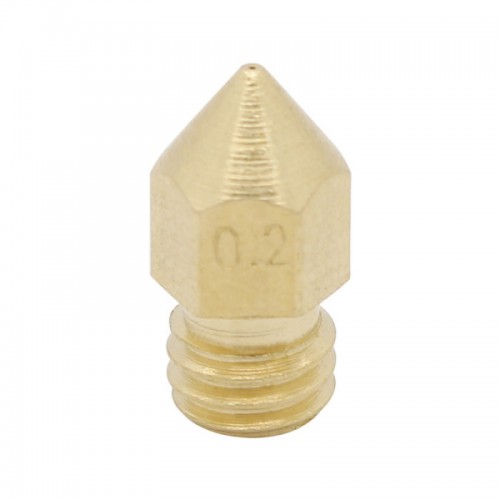 0.2mm 3D Printer Extruder Brass Nozzle for MK8 Makerbot 1.75mm Filament